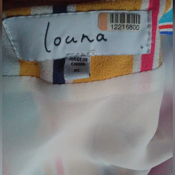 LIKE NEW LOANA MEHGAN WRAP DRESS STRIPED MULTI COLOR SZ. XL LINED GORGEOUS - Picture 5 of 11